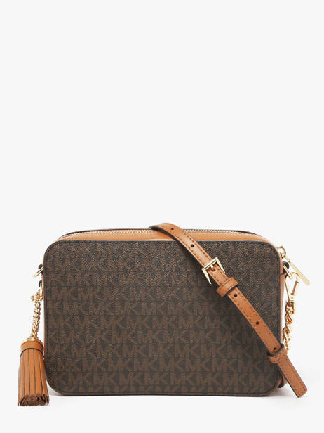 Cross Body Tas Jet Set Item Michael kors Bruin jet set F8GF5M2B ander zicht 4